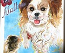 ペットの似顔絵を描きます 犬さん、猫さんなどのペットの似顔絵を絵の具で描きます！ イメージ1