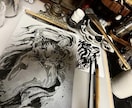 水墨画など様々な画材でお描きします 人物、動物、風景など幅広く承ります イメージ5