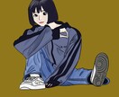 ファッション誌風・おしゃれなイラストお描きします ＜SNS・アイコン・ヘッダー・フライヤー・パンフレットに！＞ イメージ1