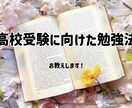 高校受験に向けた勉強方法を教えます コツコツ努力をする方に向けてアドバイスいたします! イメージ1