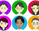 似顔絵アイコン作成します 写真からSNS等で使える似顔絵を作成します イメージ1