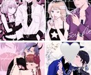 あなただけの夢絵、カップルイラストを描きます あなたの推しとあなたを素敵なイラストにします イメージ2