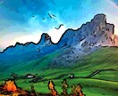 あなたの好きな風景の絵を描きます ぼんやりした風景画がほしいときに イメージ3