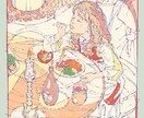 ちょっとレトロなラインアートお届けします 挿絵や広告に洒落たイラストをどうぞ。 イメージ4