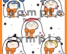 量産イラスト：ゆるハロウィンイラスト描きます 可愛いコロンとしたハロウィンのイラスト描きます！ イメージ1