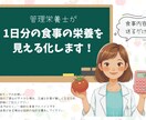 管理栄養士が1日分の食事の栄養を見える化します 食事内容を送るだけ！1日分の食事を分析します！ イメージ1