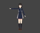 アニメ調なキャラクターをモデリングします blenderをつかって3dモデリングします イメージ10