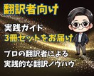 翻訳案件を継続受注する秘訣を伝授します プロの翻訳者が実践するノウハウを凝縮した3冊セット！ イメージ1