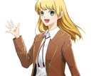 SNS・配信用アイコンをお描きします アニメ塗りで華やかなアイコンをお求めの方へ イメージ7