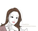 女性らしいイラスト・似顔絵描きます あなたがなりたいイメージの女性にイラストでなりましょう！ イメージ3