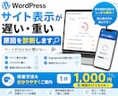 WordPressが遅い原因を診断します サイトの表示が重い原因と改善方法を確認します イメージ1