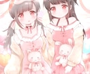 きゅんきゅん♡甘くて可愛い女の子イラスト描きます ふんわりとしたパステル調の優しい色使いのイラストです！ イメージ4