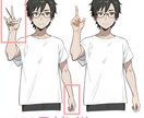 生成AIで出力したイラストを修正（複数）します 手（指）や服などの違和感を無くす、もしくは軽減します イメージ1