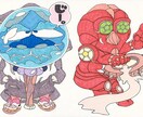 ポップなオリジナルキャラを手描きでイラストにします 写真やイメージを教えてください イメージ6