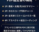ホロスコープ鑑定書PDF自動生成ツールを提供します 全天体計算からチャート描画まで鑑定書PDFを自動生成 イメージ2
