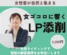 女性客が自然と集まる女ゴコロに響くLPへ添削します 共感ライティングで理想の顧客獲得をお手伝いします イメージ1