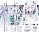 企業並透明感vtuberキャラ制作します 繊細なトラッキング、イラストとLive2d全工程、表情8つ イメージ3