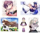 低価格で高クオリティのイラスト描きます 等身、ミニキャラ、パーツ分け、MV、1枚絵等々 イメージ3
