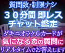 即レス３０分間チャット鑑定で恋の質問にお答えします LINEでやり取りするように、ダキニオラクルがお答えします イメージ1