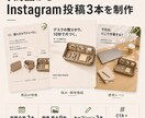 EC向けInstagram投稿3本を制作します 原稿不要。商品情報から画像・文章までまとめて制作 イメージ2