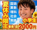 夏休み限定！小学生5教科！オンライン家庭教師します 60分2,000円｜宿題・中学受験・不登校にも対応 イメージ1