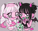 個性派で目立つ✩.*˚被らないイラスト描きます アイコン/ジャケット/似顔絵/ウェルカムボード/ロゴ イメージ1