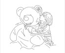 1人用アイコン/似顔絵/イラスト作成します お写真を元におしゃれな線画であなただけのイラスト作成 イメージ7