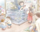 やさしいタッチで絵本挿絵、イラスト制作します 動物から人物まで丁寧に描きます イメージ3