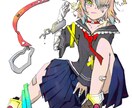 アイコンや1枚絵など描けます 基本的に女の子がメインとなりますアニメ向きの絵柄です イメージ1