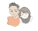 心温まるような、ほんわかイラストを描きます あなたの大切な思い出を、1枚の絵に。手書き風に仕上げます☺︎ イメージ2