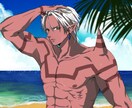 ぱっきりとした目を引くイラスト描きます サムネイルやSNSのアイコン、ヘッダー等、要望に沿います！ イメージ4