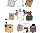 クスッと笑えるオリジナルゆるキャラをデザインします SNSで発信しやすい愛嬌のあるキャラを求めている方にオススメ イメージ1