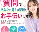 質問をしながら考えの整理をお手伝いします 話しながら頭の中を整理する対話時間に⭐ イメージ2