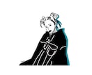 雰囲気あるシンプルな線画似顔絵イラストを作成します お仕事・SNSのアイコンなどにおすすめ◎ イメージ5