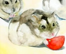 透明水彩でペットや動物の似顔絵を描きます 手描きならではの温もりを手元に。プレゼントにも イメージ5