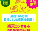 楽天コンサル＆SEO対策＆RPP運用プランます 月商100万円目指している店舗様必須！ イメージ1