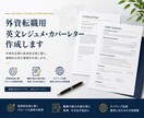 外資転職用英文レジュメ・カバーレター作成します 元外資テック社員が英文レジュメ・カバーレター作成します イメージ1