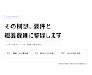 Webシステム化の要件と概算費用を整理します テキストのみで完結。自社SaaS開発会社が構想を仕様に イメージ1