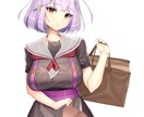 二次創作、オリジナルのキャライラストを描きます ポーズ指定背景無し（背景透過可能）の1枚絵を描きます。 イメージ3