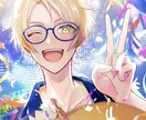 キラキラでパッと目を引く人物イラスト描きます 全身から顔アップまで、男女キャラ問わず幅広く対応中 イメージ1