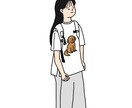 シンプルでお洒落なイラスト描きます お気に入りの写真をイラストに⭐︎ イメージ3