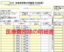 FPが医療費控除明細書(集計フォーム)を作成します 確定申告の医療費集計フォーム(EXCELファイル)作成を代行 イメージ2