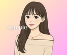 3月限定価格⭐︎パッと印象的なイラスト描きます SNSにピッタリ！カラー無料◎〜7日の納品 イメージ3
