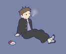 気だるげな可愛い少年少女のイラストを描きます あなただけの可愛いキャラクターを。 イメージ1