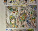 可愛いヒロインが主人公の漫画描きますます 全て手描きで色鉛筆にて、ステキな彩色を行います。 イメージ8