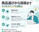 楽天ROOMの自動投稿ツールを提供します 【月額無料】商品選び・文章・投稿までPCの中のAIで自動化 イメージ2