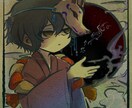 ゆるい和風なアイコン用イラスト描きます どこか和風、かつゆるい感じのバストアップアイコンを描きます。 イメージ1