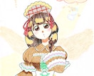色鉛筆で可愛らしい擬人化の女の子描きます SNSアイコン・ヘッダー・アクキー・アクスタなどに✨ イメージ4