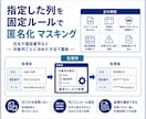 CSVを匿名化 マスキングするアプリを作成します 指定列を固定ルールで匿名化 マスキングします イメージ2