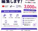 Vtuberさん向け切り抜き動画を2本制作ます 2本3,000円でShort動画を制作します イメージ1